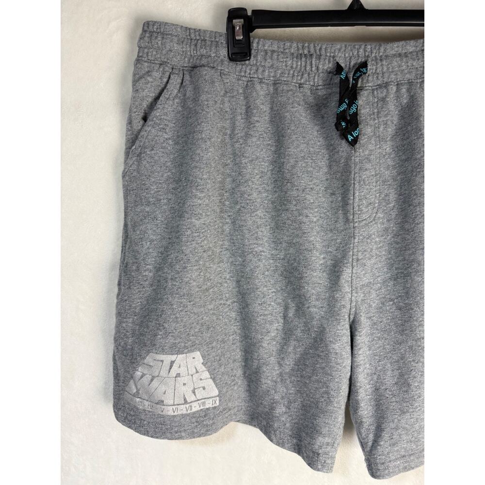 Disney Parks Star Wars Saga Drawstring Gray Sweat Shorts Size XXL - Picture 2 of 9